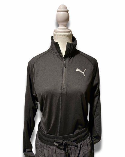Puma Performance Quarter Zip – Women’s Athletic Fit M/L (Black)