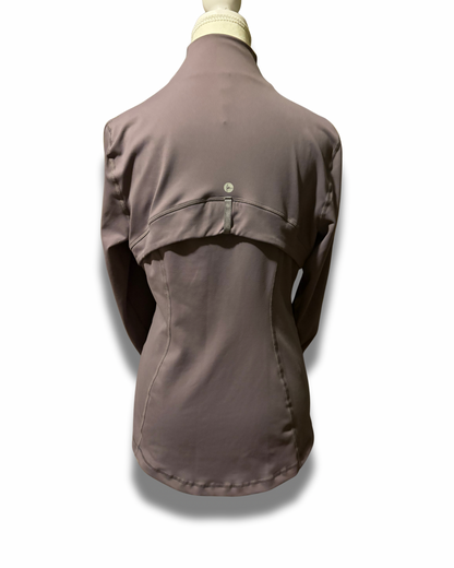 Performance Zip Jacket – Women’s Athletic Fit M (Taupe)